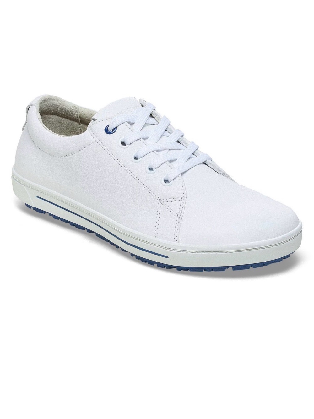 Women’s Birkenstock Q0500 White Low-Top Lace-Up Sneakers